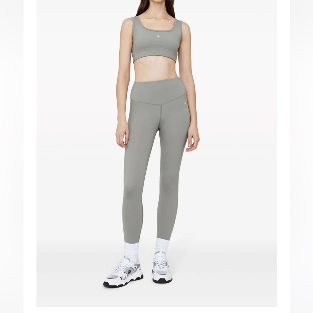 Anine Bing Blake Logo-Print Leggings
